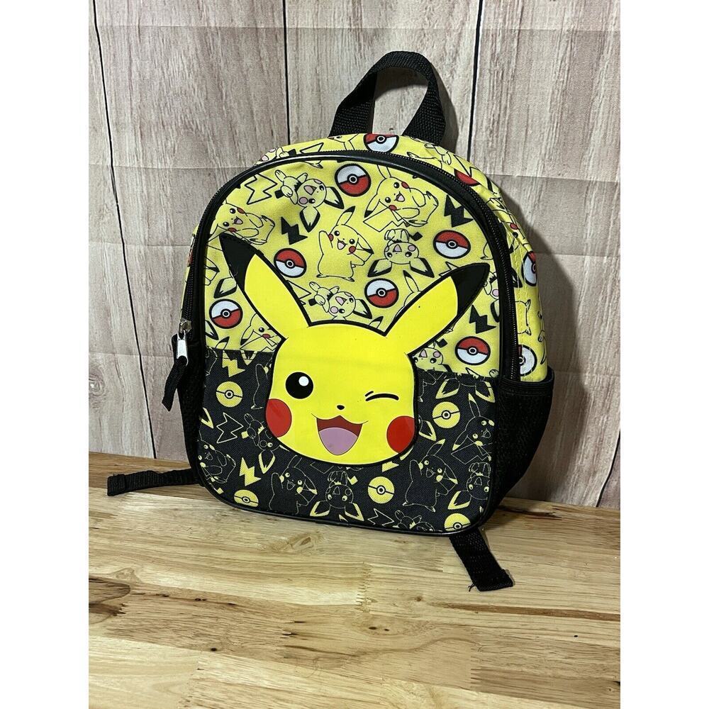 Pokémon Pikachu Backpack Bioworld Cartoon Japanese Yellow Red White Black
